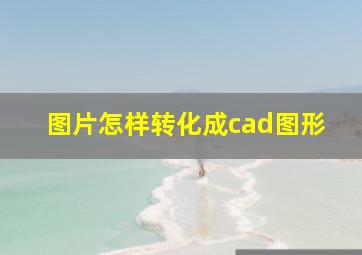 图片怎样转化成cad图形