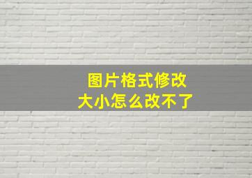 图片格式修改大小怎么改不了