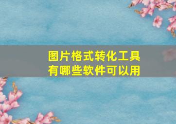 图片格式转化工具有哪些软件可以用