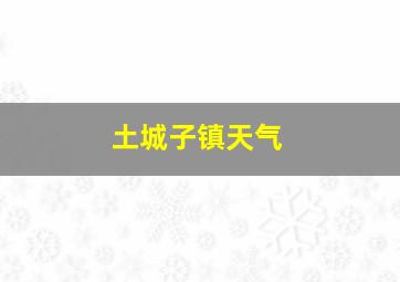 土城子镇天气