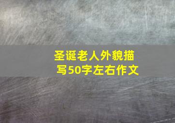 圣诞老人外貌描写50字左右作文