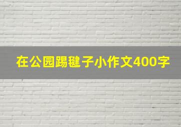 在公园踢毽子小作文400字