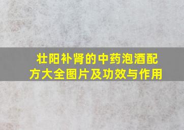 壮阳补肾的中药泡酒配方大全图片及功效与作用