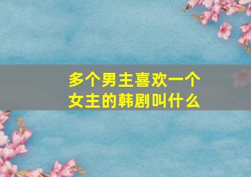 多个男主喜欢一个女主的韩剧叫什么