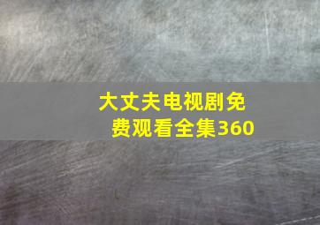 大丈夫电视剧免费观看全集360