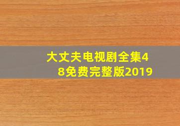 大丈夫电视剧全集48免费完整版2019