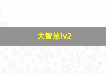 大智慧lv2