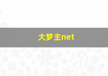 大梦主net