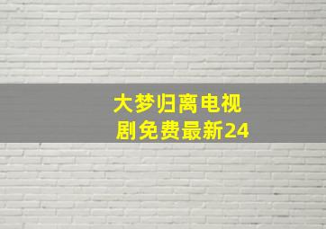 大梦归离电视剧免费最新24