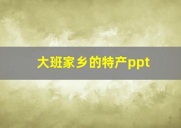 大班家乡的特产ppt