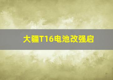 大疆T16电池改强启