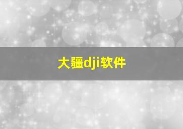 大疆dji软件