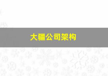 大疆公司架构