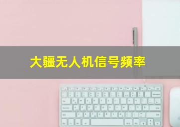 大疆无人机信号频率