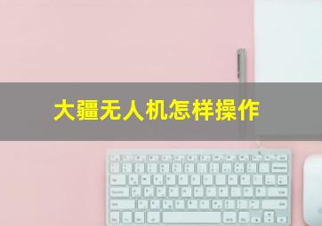 大疆无人机怎样操作