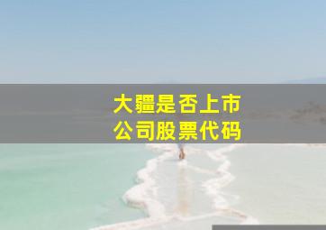 大疆是否上市公司股票代码