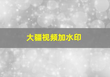 大疆视频加水印