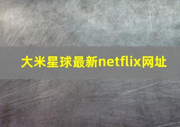 大米星球最新netflix网址