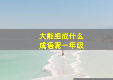 大能组成什么成语呢一年级