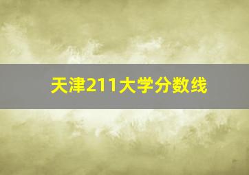 天津211大学分数线