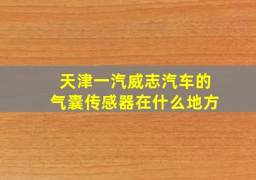 天津一汽威志汽车的气囊传感器在什么地方