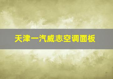 天津一汽威志空调面板