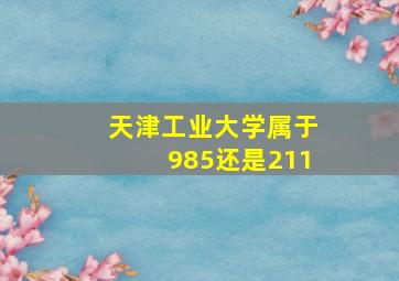 天津工业大学属于985还是211