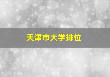 天津市大学排位