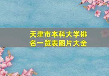 天津市本科大学排名一览表图片大全