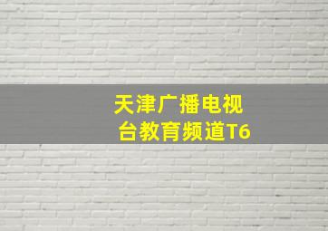 天津广播电视台教育频道T6