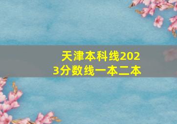 天津本科线2023分数线一本二本