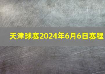 天津球赛2024年6月6日赛程