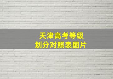 天津高考等级划分对照表图片