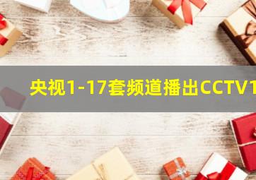 央视1-17套频道播出CCTV13