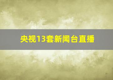 央视13套新闻台直播