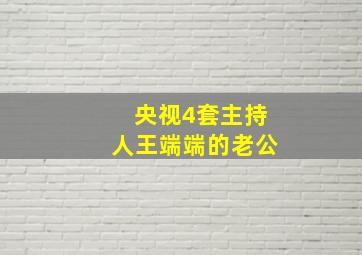 央视4套主持人王端端的老公