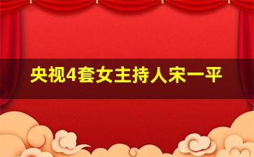 央视4套女主持人宋一平