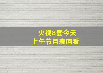 央视8套今天上午节目表回看