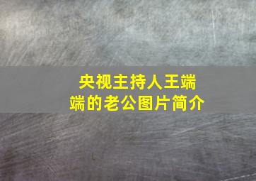 央视主持人王端端的老公图片简介