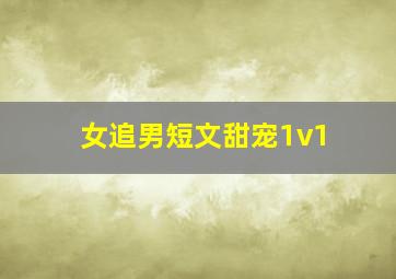 女追男短文甜宠1v1