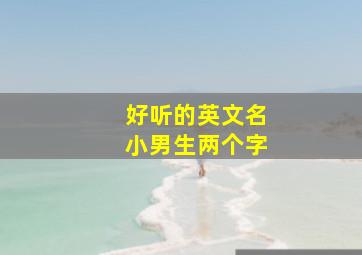 好听的英文名小男生两个字