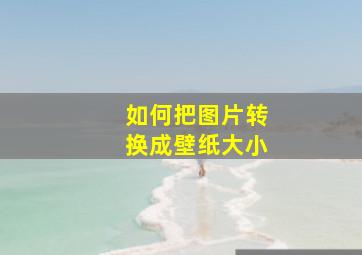 如何把图片转换成壁纸大小