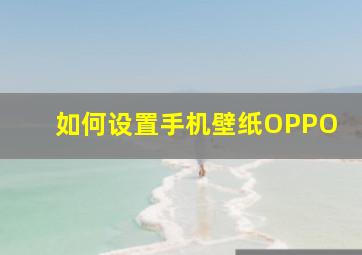 如何设置手机壁纸OPPO