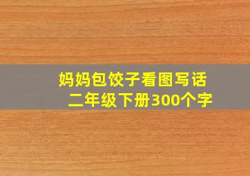 妈妈包饺子看图写话二年级下册300个字