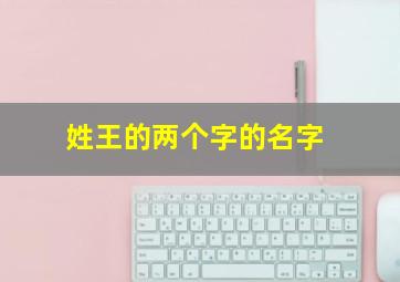 姓王的两个字的名字