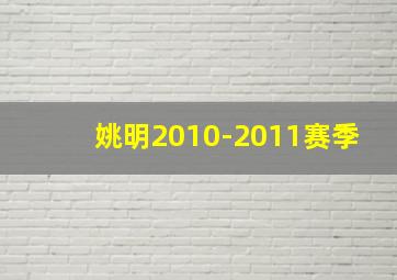 姚明2010-2011赛季