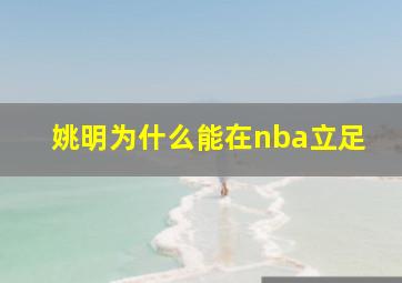 姚明为什么能在nba立足