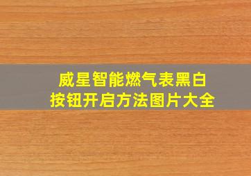 威星智能燃气表黑白按钮开启方法图片大全