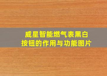 威星智能燃气表黑白按钮的作用与功能图片