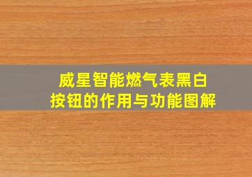 威星智能燃气表黑白按钮的作用与功能图解